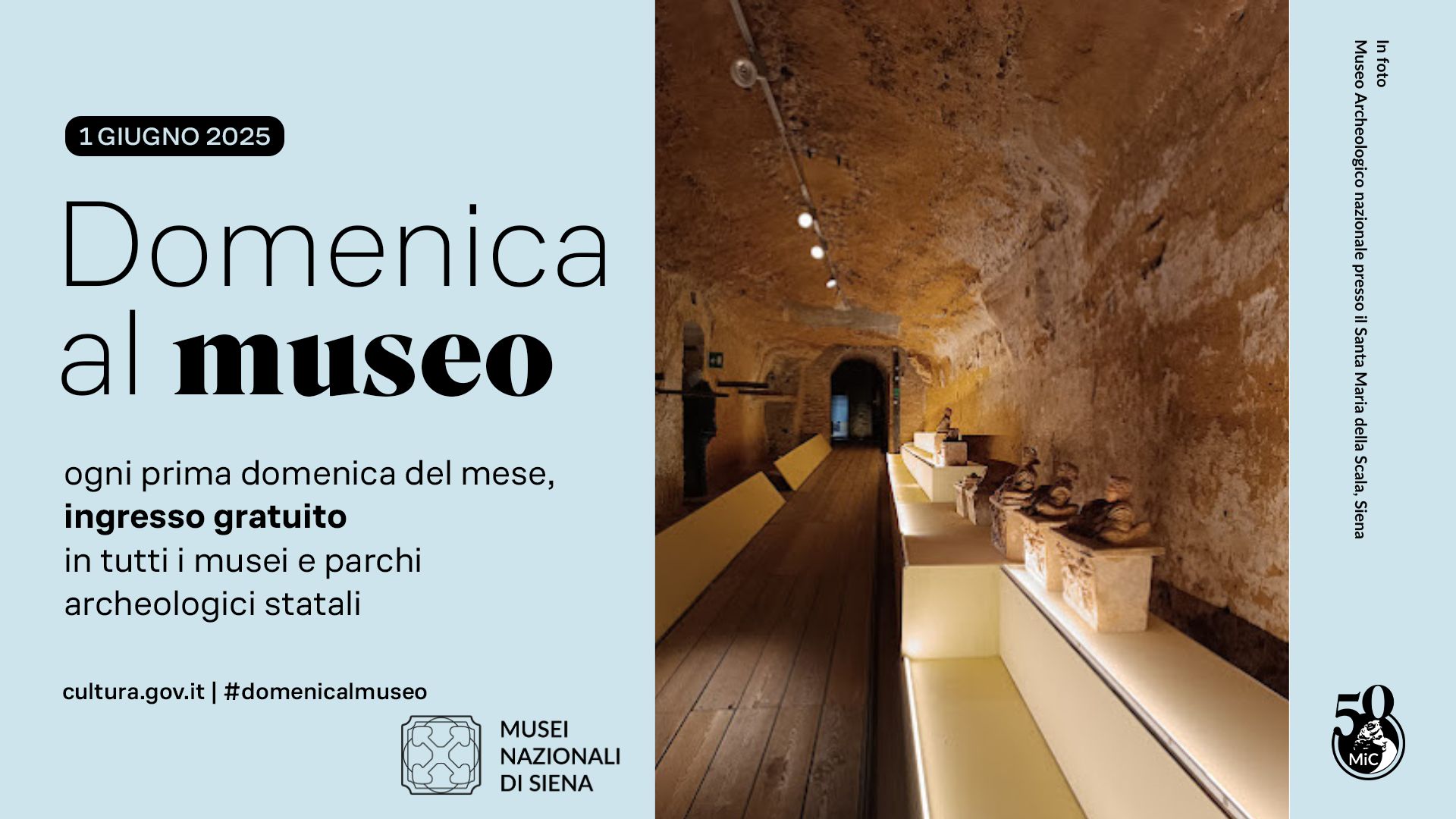 1 giugno 2025 Domenicalmuseo: Museo Archeologico Nazionale